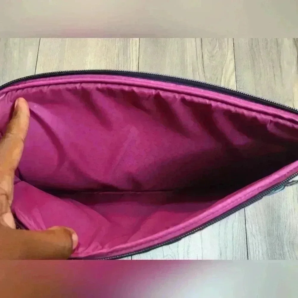 Vera Bradley Laptop Tablet Bag‎ Case Zipper Pouch Purple Paisley